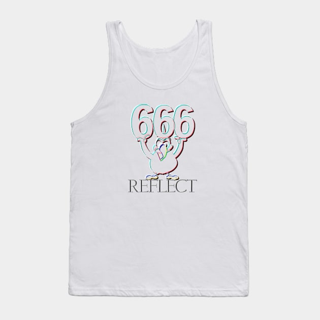 Angel Number 666: REFLECT Tank Top by Angelic Gangster